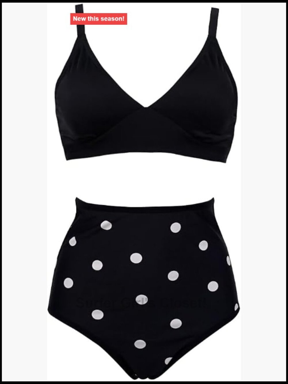 High Waist Reversible Bikini Set with Halter Top